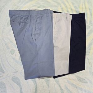 Roundtree & Yorke Men's Chinos - Light Blue, Light Gray, and Navy